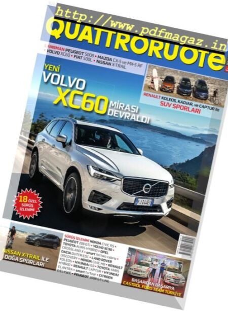 Quattroruote Turkey – Eylul 2017 Cover