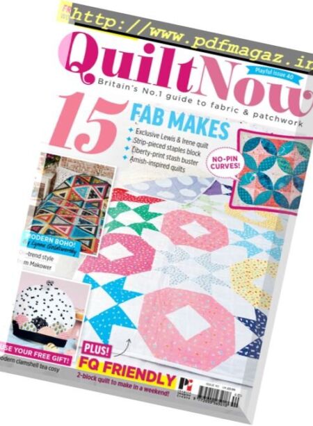 Quilt Now – Issue 40, 2017 Cover