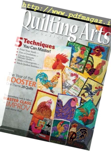 Quilting Arts – October-November 2017 Cover