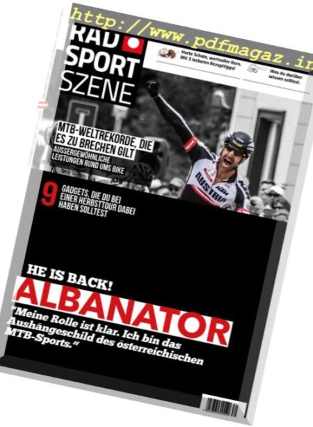 Rad Sport Szene – September-Oktober 2017 Cover