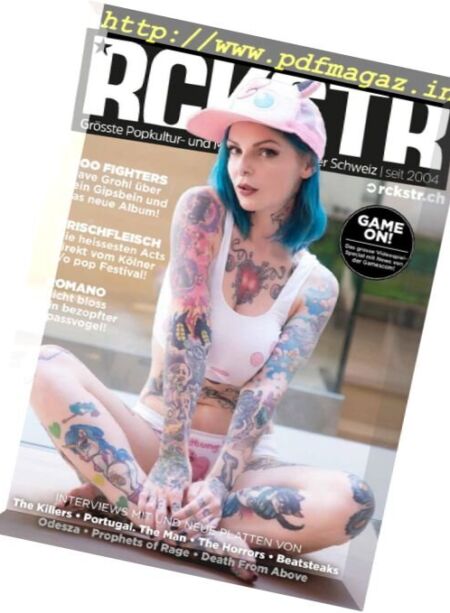 RCKSTR Magazine – September 2017 Cover