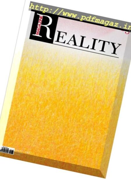 Reality Magazine – Settembre 2017 Cover