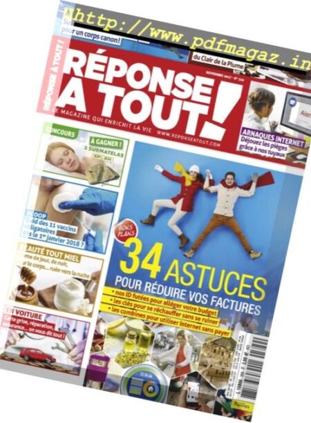 Reponse A Tout ! – Novembre 2017 Cover