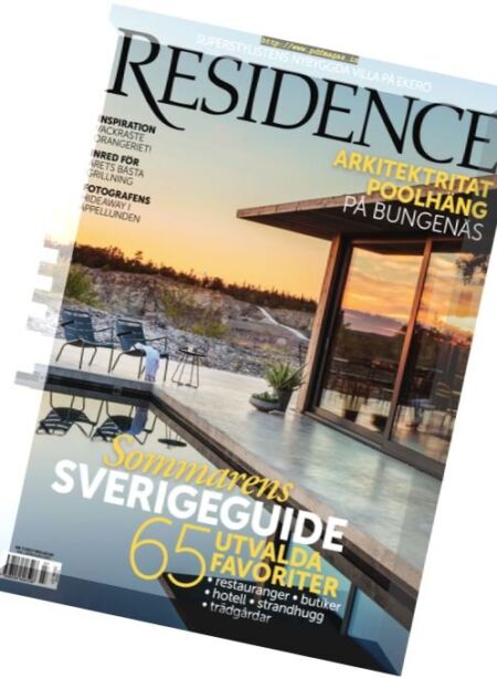 Residence Sweden – Nr.7 2017 Cover