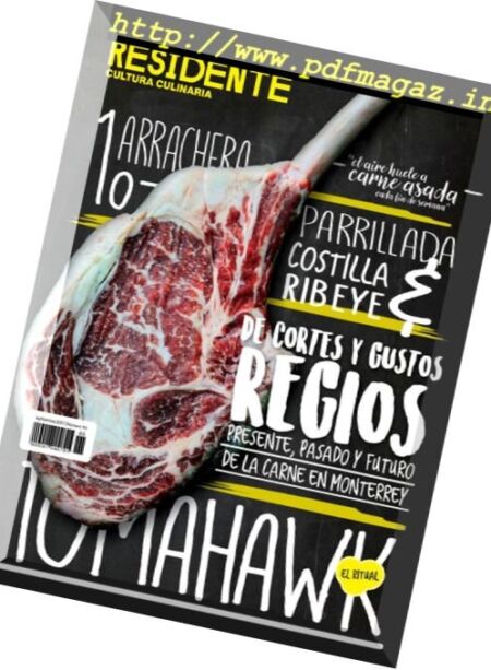Residente Cultura Culinaria – Septiembre 2017 Cover