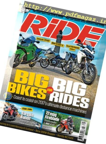 RiDe Magazine – November 2017 Cover