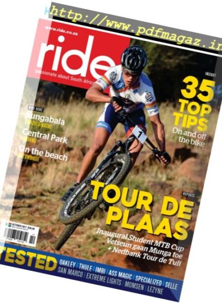 Ride South Africa – October 2017 Cover
