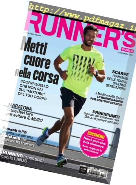 Runner’s World Italia – Settembre 2017 Cover