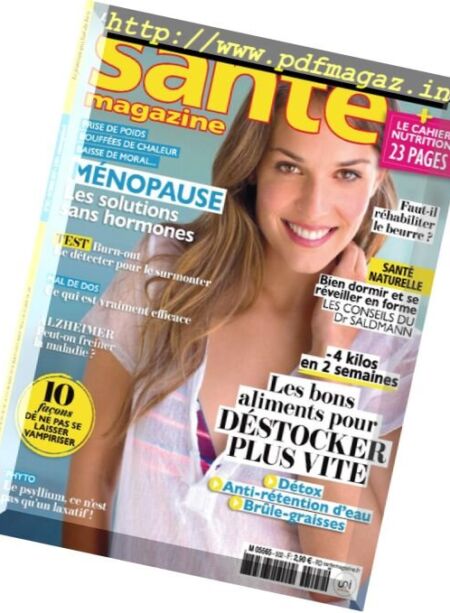 Sante Magazine – Octobre 2017 Cover
