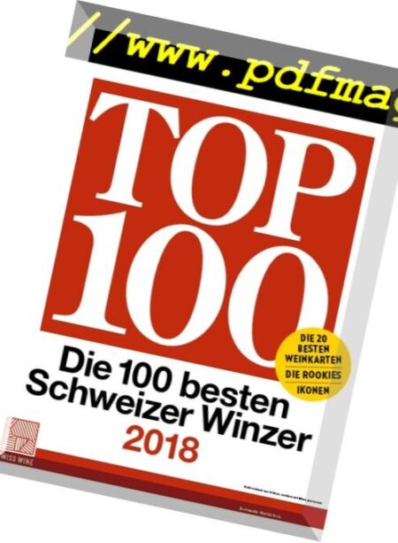 Schweizer Illustrierte – Gault und Millau – Top 100 2018 Cover