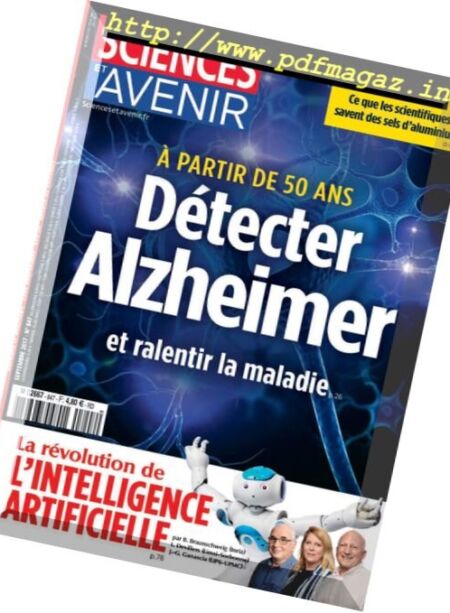 Sciences et Avenir – Septembre 2017 Cover
