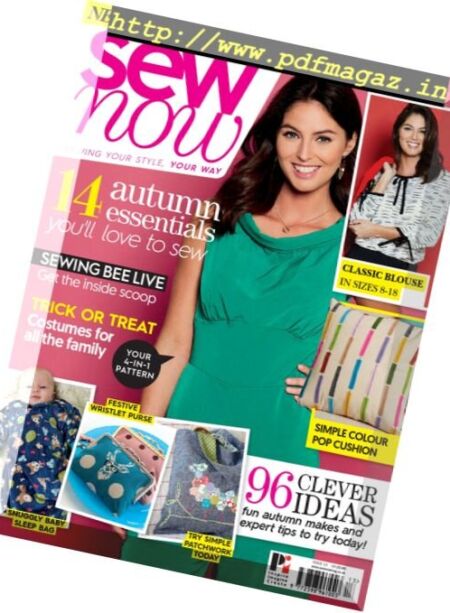Sew Now – Issue 13, 2017 Cover