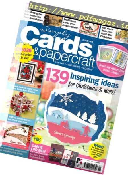 Simply Cards & Papercraft – Issue 168, 2017 Cover