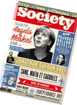 Society – 14 au 27 Septembre 2017