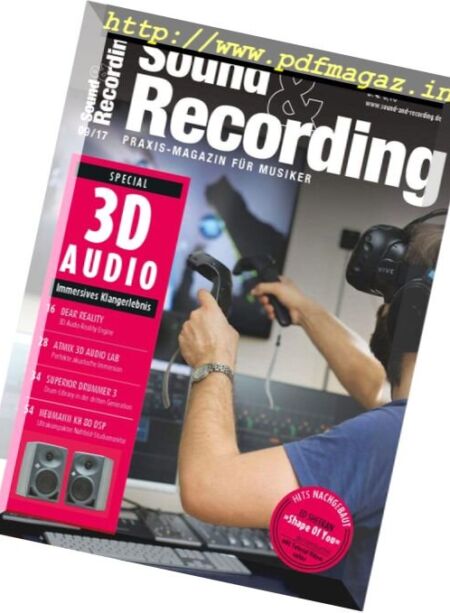 Sound & Recording – September 2017 Cover