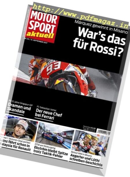 Spektrum Die Woche – 14 September 2017 Cover