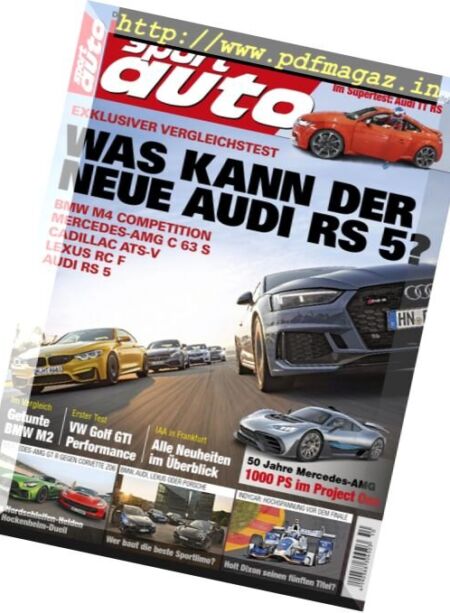 Sport Auto – Oktober 2017 Cover