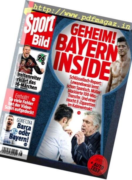 Sport Bild – 20 September 2017 Cover