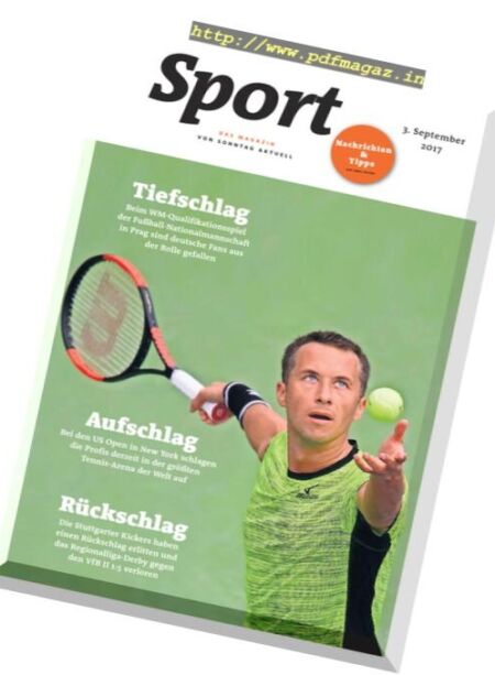 Sport Magazin – 3 September 2017 Cover