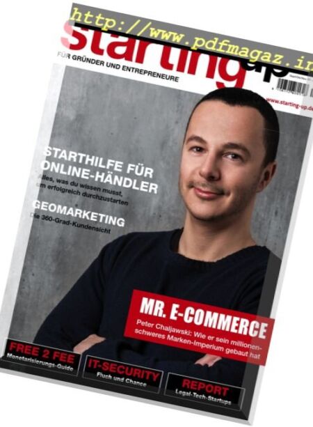 Starting Up – September-November 2017 Cover