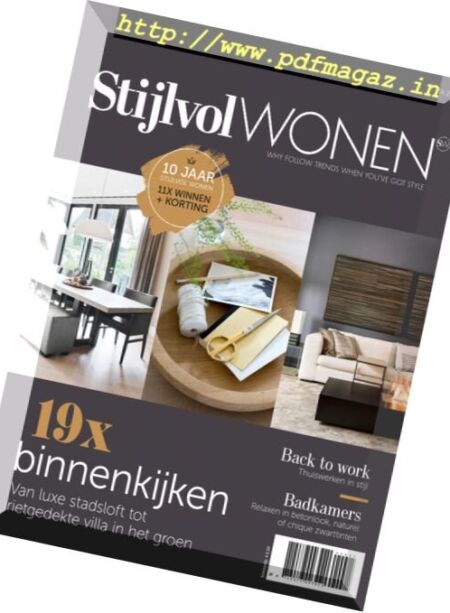 Stijlvol Wonen – September 2017 Cover