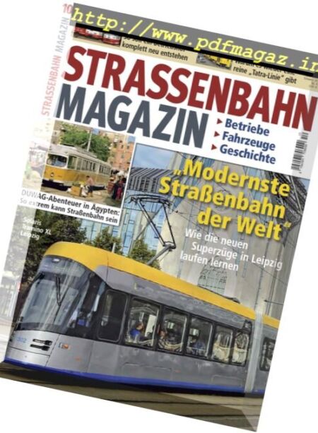 Strassenbahn Magazin – Oktober 2017 Cover