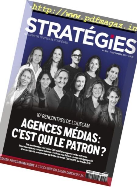 Strategies – 7 Septembre 2017 Cover