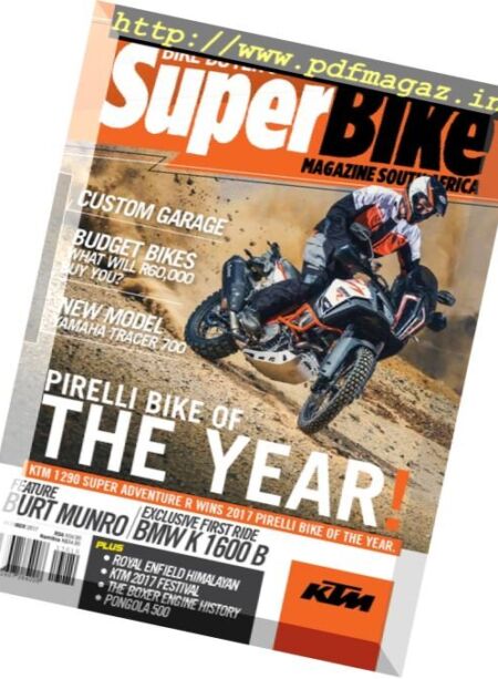 Superbike South Africa – October 2017 Cover