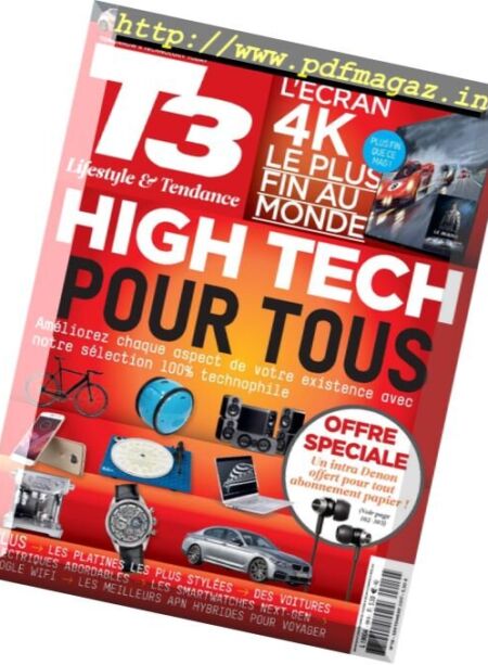 T3 France – Septembre 2017 Cover