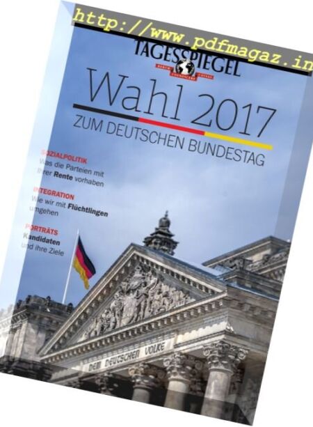 Tagesspiegel Magazin – Wahl 2017 Cover