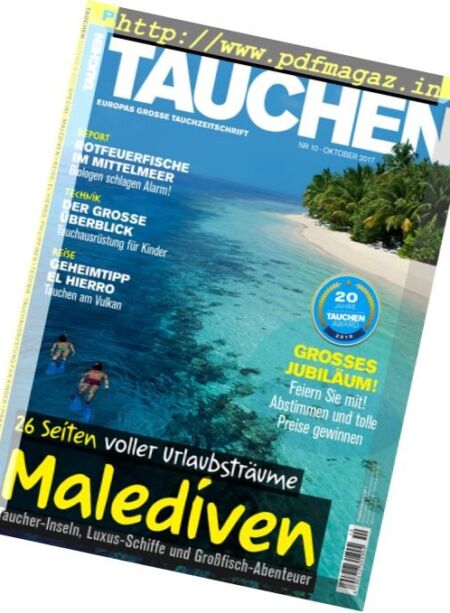 Tauchen – Oktober 2017 Cover