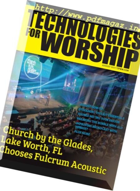 Technologies for Worship – August 2017 Cover