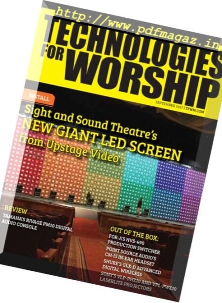 Technologies for Worship – September 2017 Cover