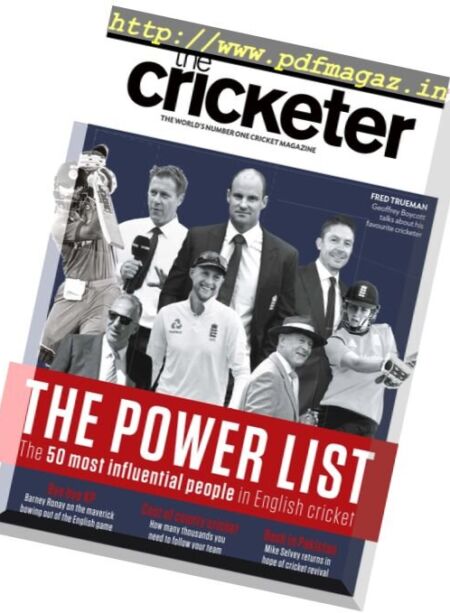 The Cricketer Magazine – September 2017 Cover