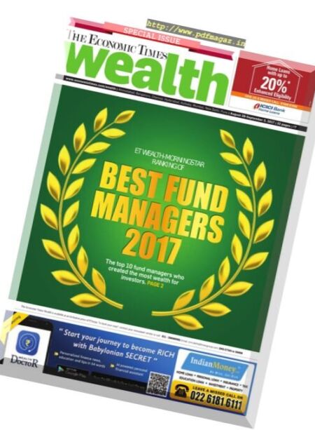 The Economic Times Wealth – 28 August – 3 September 2017 Cover