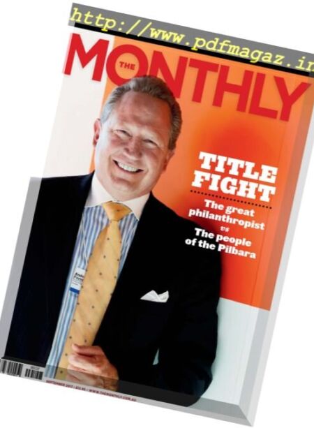 The Monthly Australia – September 2017 Cover