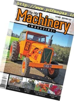 The Old Machinery Magazine – October-November 2017