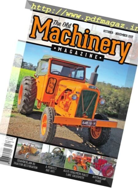 The Old Machinery Magazine – October-November 2017 Cover