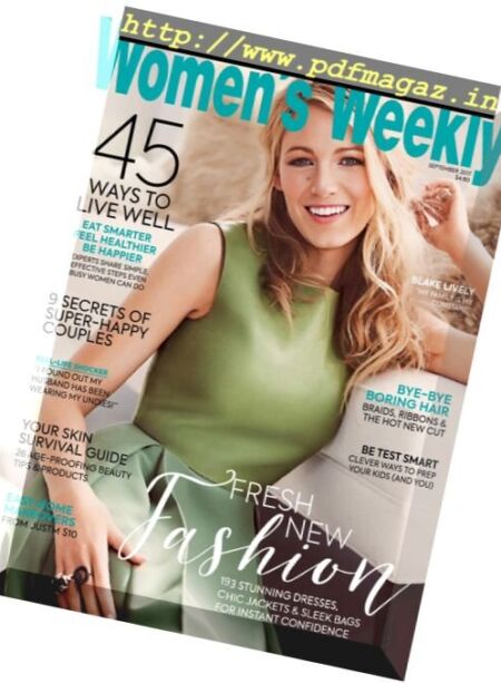 The Singapore Woman’s Weekly – September 2017 Cover