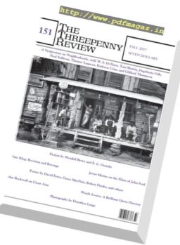 The Threepenny Review – Fall 2017
