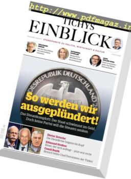 Tichys Einblick – September 2017
