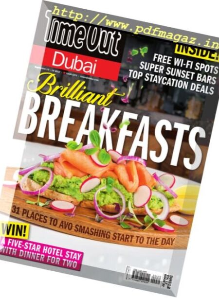 TimeOut Dubai – 13 September 2017 Cover