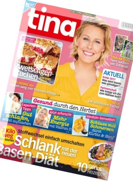 Tina Germany – 13 September 2017 Cover