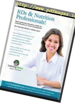 Today’s Dietitian – August 2017