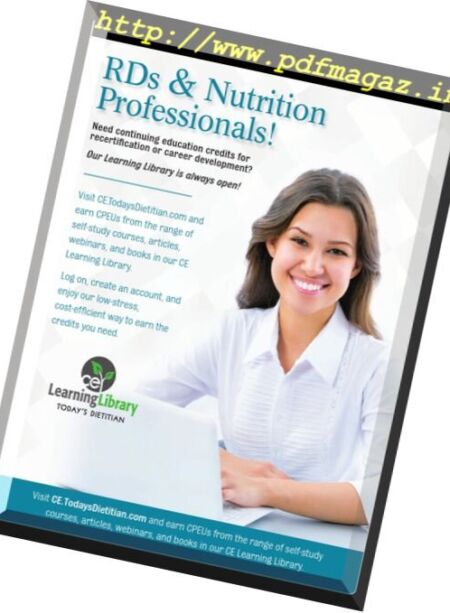 Today’s Dietitian – August 2017 Cover