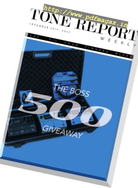 Tone Report Weekly – 29 September 2017 Cover