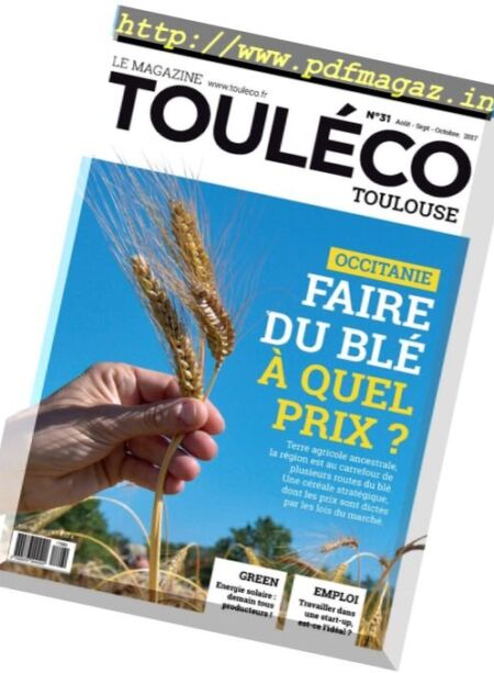 Touleco Toulouse – Aout-Octobre 2017 Cover