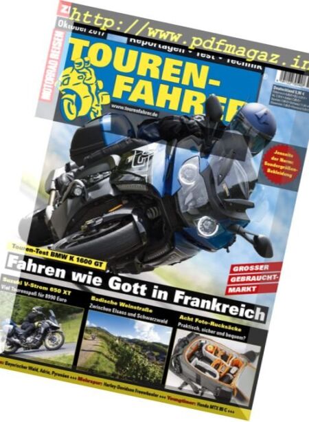 Tourenfahrer – Oktober 2017 Cover