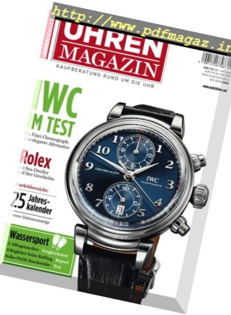 Uhren Magazin – September-Oktober 2017 Cover