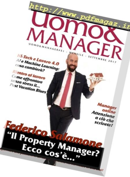 Uomo & Manager – Settembre 2017 Cover